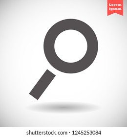 magnifier vector icon 10 eps