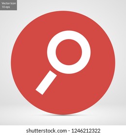 magnifier vector icon 10 eps