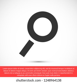 magnifier vector icon 10 eps
