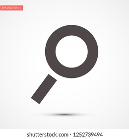magnifier vector icon 10 eps
