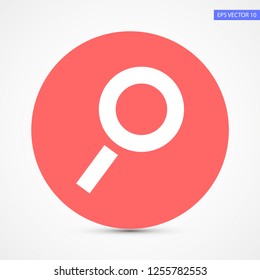 magnifier vector icon 10 eps