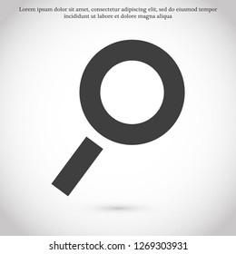 magnifier vector icon 10 eps