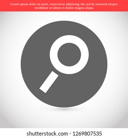 magnifier vector icon 10 eps