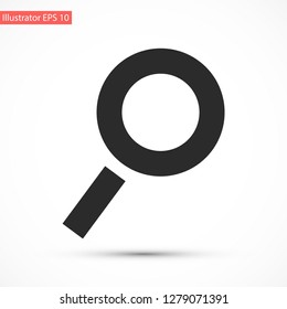 magnifier vector icon 10 eps