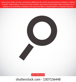 magnifier vector icon 10 eps