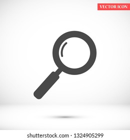magnifier vector icon 10 eps