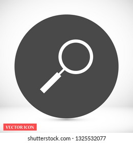 magnifier vector icon 10 eps