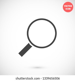magnifier vector icon 10 eps
