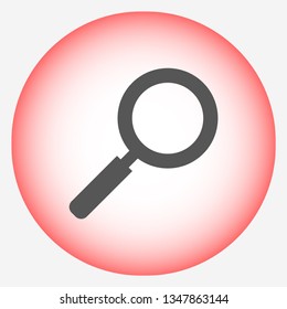 magnifier vector icon 10 eps