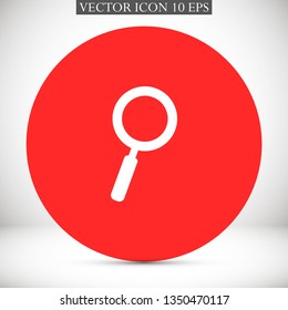 magnifier vector icon 10 eps