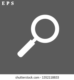 magnifier vector icon 10 eps