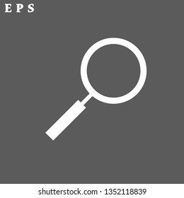 magnifier vector icon 10 eps