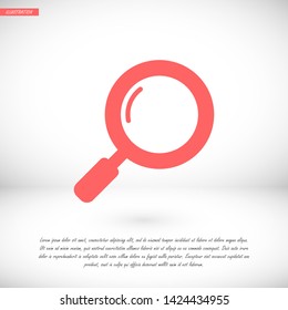magnifier vector icon 10 eps