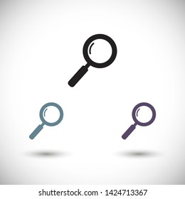 magnifier vector icon 10 eps , Lorem ipsum Flat design