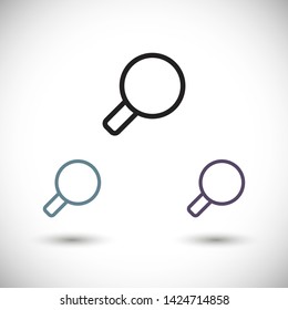 magnifier vector icon 10 eps