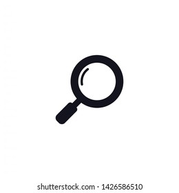 magnifier vector icon 10 eps , Lorem ipsum Flat design