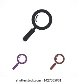 magnifier vector icon 10 eps , Lorem ipsum Flat design