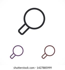 magnifier vector icon 10 eps , Lorem ipsum Flat design