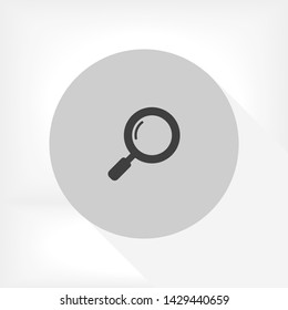 magnifier vector icon 10 eps , Lorem ipsum Flat design