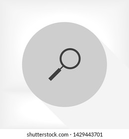 magnifier vector icon 10 eps , Lorem ipsum Flat design
