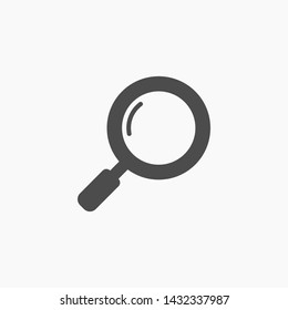 magnifier vector icon 10 eps , Lorem ipsum Flat design