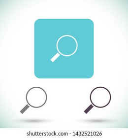 magnifier vector icon 10 eps , Lorem ipsum Flat design