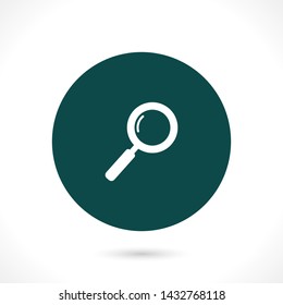 magnifier vector icon 10 eps , Lorem ipsum Flat design