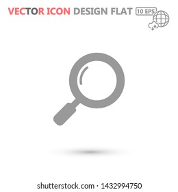 magnifier vector icon 10 eps , Lorem ipsum Flat design