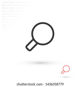 magnifier vector icon 10 eps , Lorem ipsum Flat design