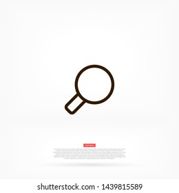 magnifier vector icon 10 eps , Lorem ipsum Flat design