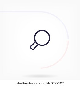 magnifier vector icon 10 eps , Lorem ipsum Flat design
