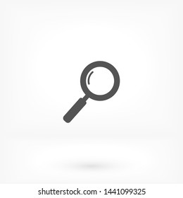 magnifier vector icon 10 eps , Lorem ipsum Flat design