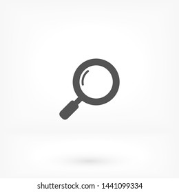 magnifier vector icon 10 eps , Lorem ipsum Flat design