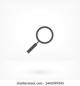 magnifier vector icon 10 eps , Lorem ipsum Flat design