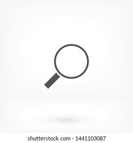 magnifier vector icon 10 eps , Lorem ipsum Flat design