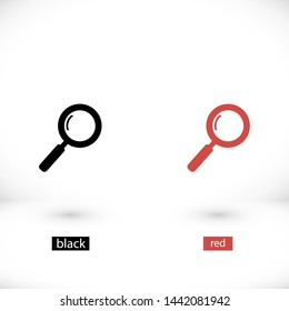 magnifier vector icon 10 eps , Lorem ipsum Flat design