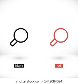 magnifier vector icon 10 eps , Lorem ipsum Flat design