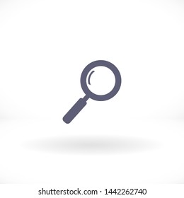 magnifier vector icon 10 eps , Lorem ipsum Flat design