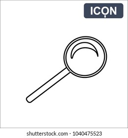 Magnifier vector icon.