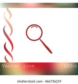 Magnifier vector icon