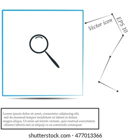 Magnifier vector icon