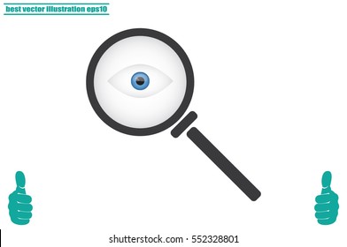 magnifier vector icon