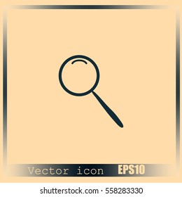 Magnifier vector icon