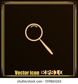 Magnifier vector icon