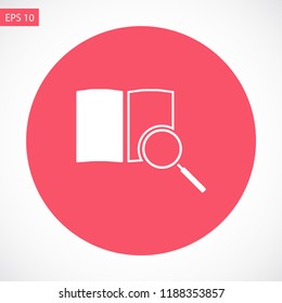 magnifier vector icon eps 10