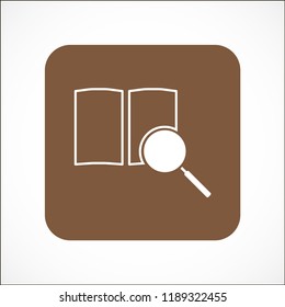 magnifier vector icon eps 10