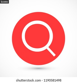 magnifier vector icon eps 10