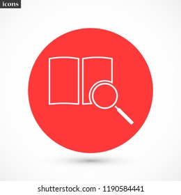 magnifier vector icon eps 10