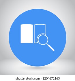 magnifier vector icon eps 10