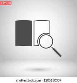 magnifier vector icon eps 10